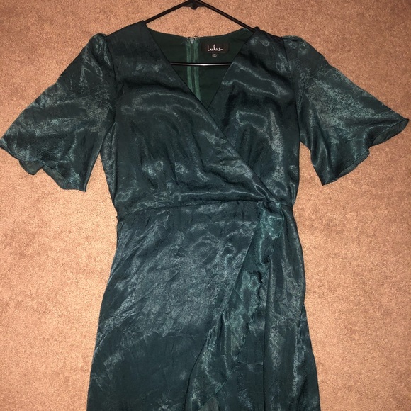 Lulus satin dress! Only worn once! - Picture 4 of 5